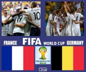 yapboz Fransa, Almanya, çeyrek finalde Brezilya 2014
